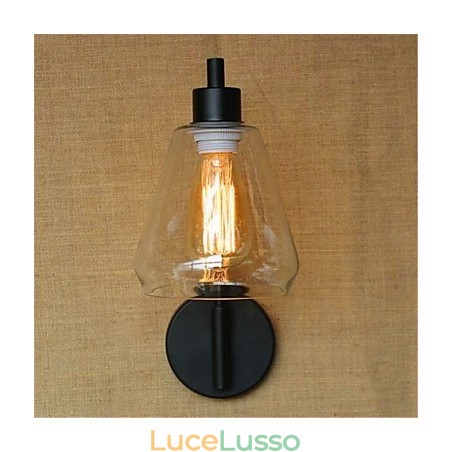 Finitura rustica in ossido nero per la luce ambientale del braccio oscillante Finitura rustica in ossido nero per la luce ambientale del braccio oscillante