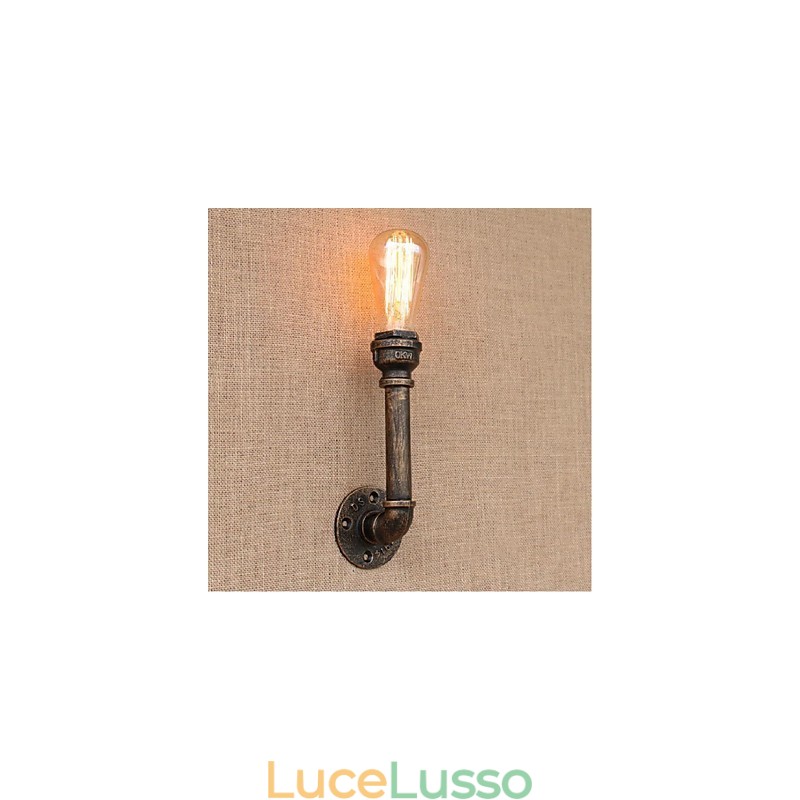 Lampada da parete decorativa piccola con tubo dell'acqua semplice Nostalgia
