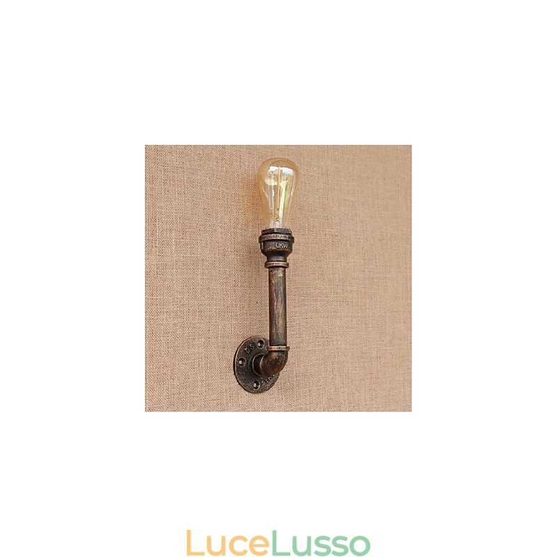 Lampada da parete decorativa piccola con tubo dell'acqua semplice Nostalgia