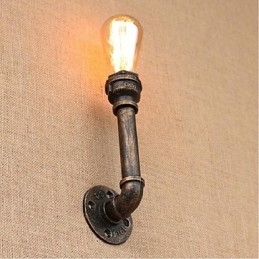 Lampada da parete decorativa piccola con tubo dell'acqua semplice Nostalgia