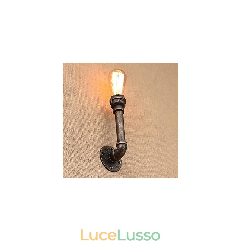 Lampada da parete decorativa piccola con tubo dell'acqua semplice Nostalgia