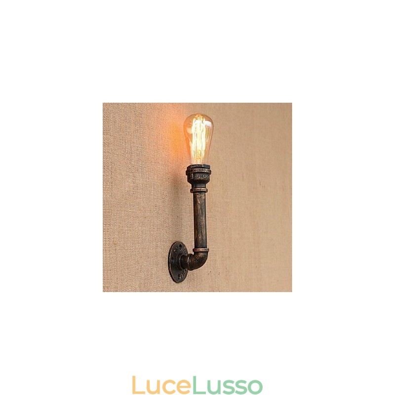 Lampada da parete decorativa piccola con tubo dell'acqua semplice Nostalgia