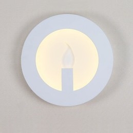 Funzione di pittura moderna contemporanea integrata per applique da parete con luce ambientale