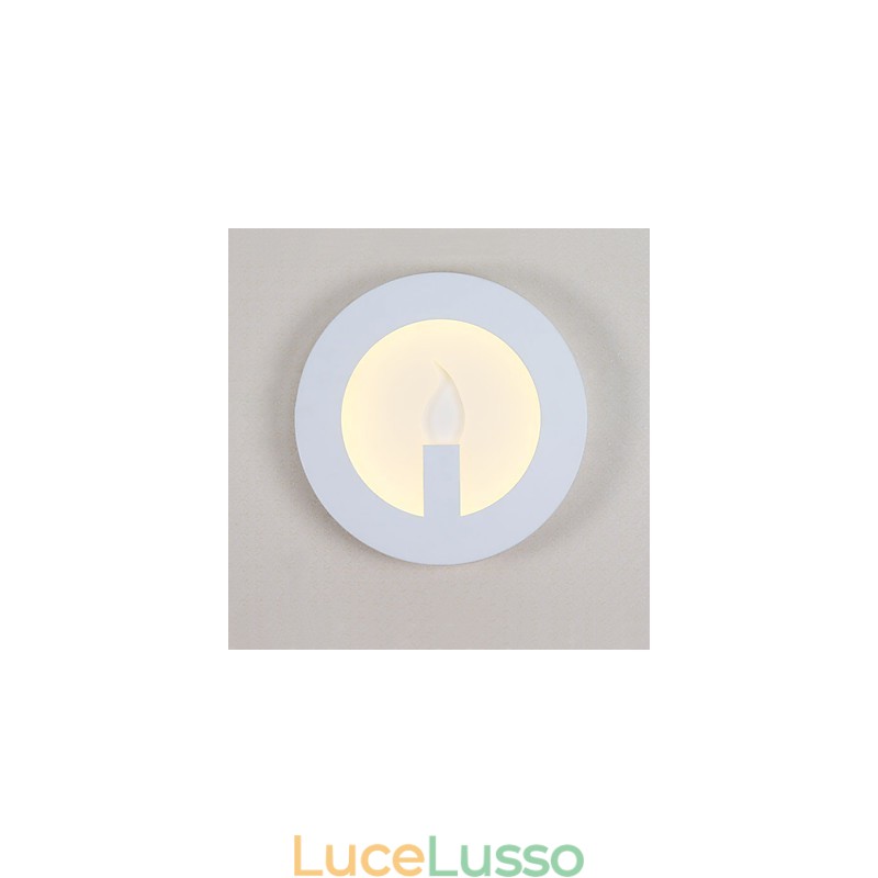 Funzione di pittura moderna contemporanea integrata per applique da parete con luce ambientale