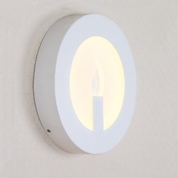 Funzione di pittura moderna contemporanea integrata per applique da parete con luce ambientale