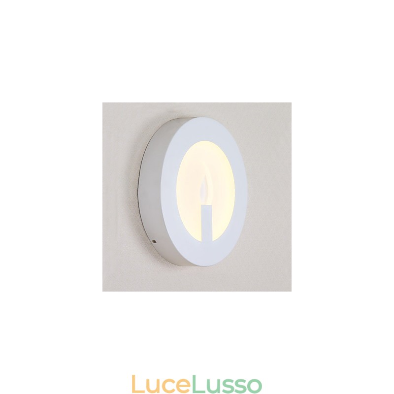Funzione di pittura moderna contemporanea integrata per applique da parete con luce ambientale