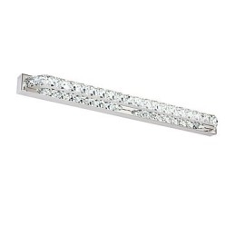 Lampada da specchio lunga di alta qualità Luci da bagno Applique in metallo e cristallo
