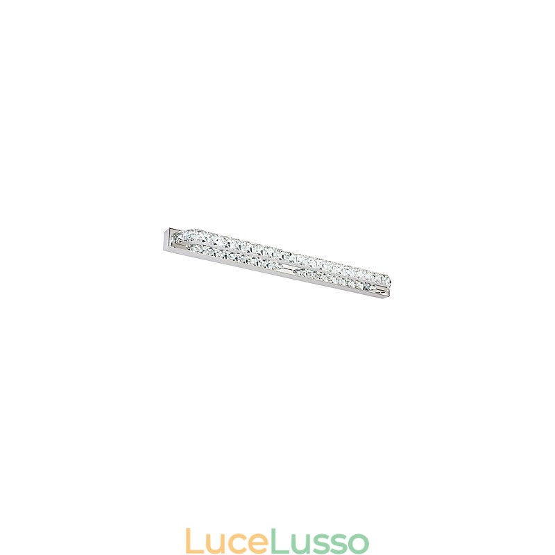 Lampada da specchio lunga di alta qualità Luci da bagno Applique in metallo e cristallo
