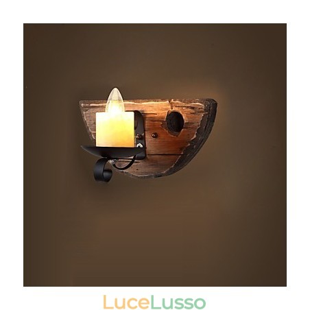 Pittura rustica Lodge Caratteristica per applique da parete in stile mini con luce ambientale Pittura rustica Lodge Caratteristica per applique da parete in stile mini con luce ambientale