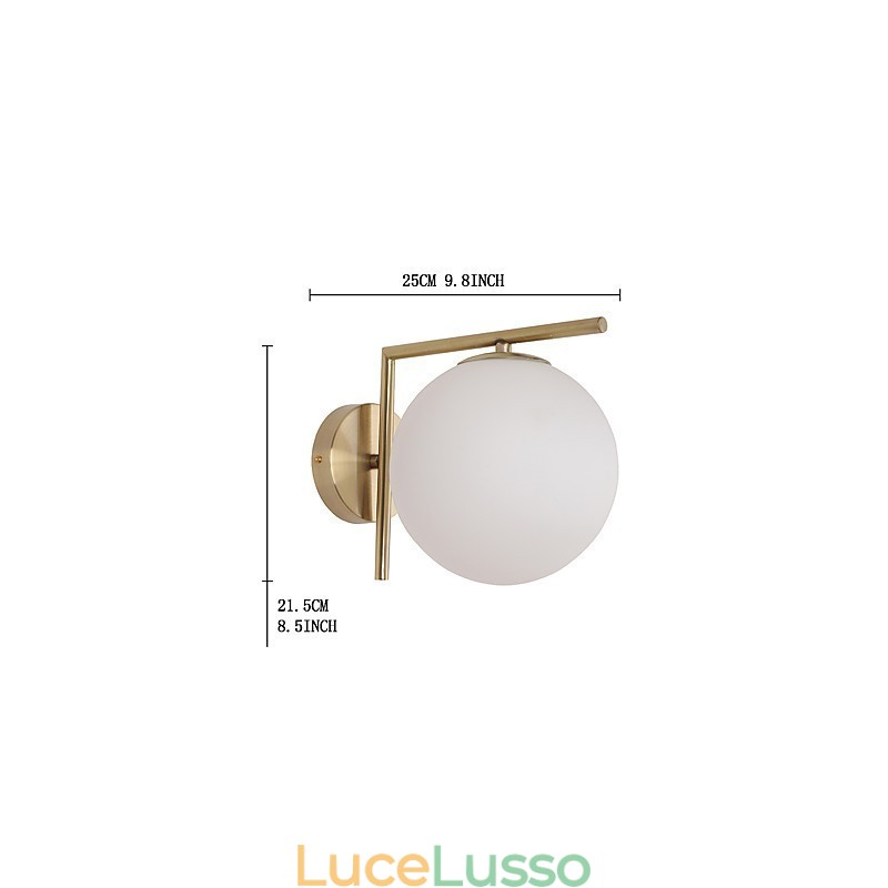 Moderna caratteristica contemporanea galvanizzata per applique da parete Arc Uplight