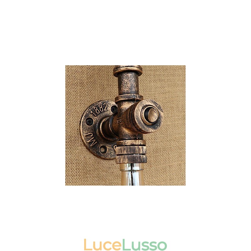 Lampada da parete retrò American Village Creative Industry Wind Designer Water Bottle Wall Light Grigio