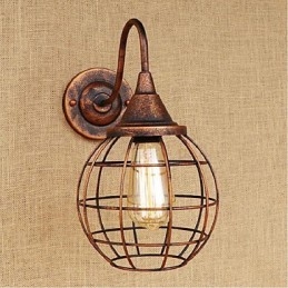 Semplice e retrò personalità creativa ruggine colore americano lampada da parete applique da parete luce da parete