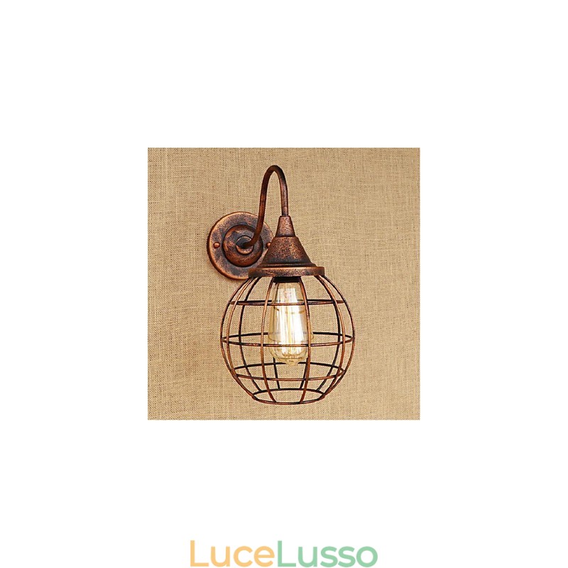 Semplice e retrò personalità creativa ruggine colore americano lampada da parete applique da parete luce da parete