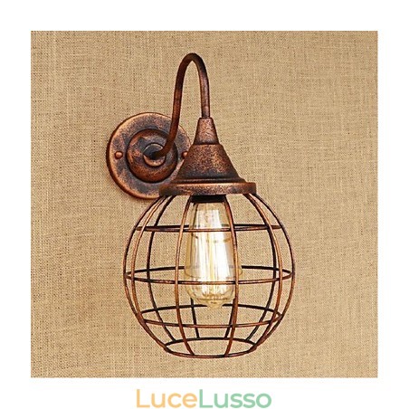 Semplice e retrò personalità creativa ruggine colore americano lampada da parete applique da parete luce da parete Semplice e retrò personalità creativa ruggine colore americano lampada da parete applique da parete luce da parete