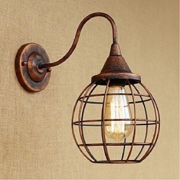 Semplice e retrò personalità creativa ruggine colore americano lampada da parete applique da parete luce da parete