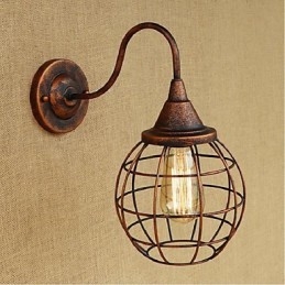 Semplice e retrò personalità creativa ruggine colore americano lampada da parete applique da parete luce da parete