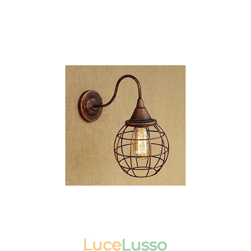 Semplice e retrò personalità creativa ruggine colore americano lampada da parete applique da parete luce da parete