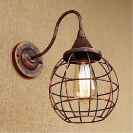 Semplice e retrò personalità creativa ruggine colore americano lampada da parete applique da parete luce da parete