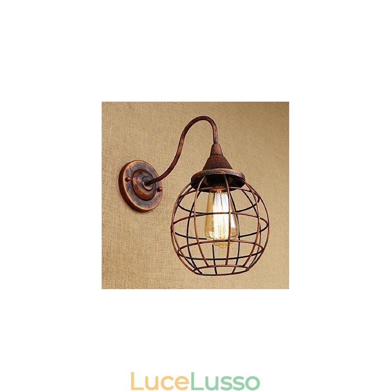 Semplice e retrò personalità creativa ruggine colore americano lampada da parete applique da parete luce da parete