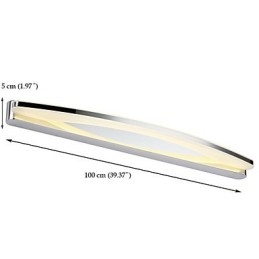 Super Long Modern Bathroom Lighting Lampada da parete in metallo contemporanea