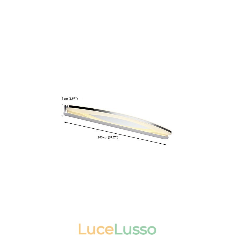 Super Long Modern Bathroom Lighting Lampada da parete in metallo contemporanea