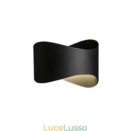 Moderna finitura in ossido nero contemporanea caratteristica per applique da parete in stile mini con luce ambientale Moderna finitura in ossido nero contemporanea caratteristica per applique da parete in stile mini con luce ambientale