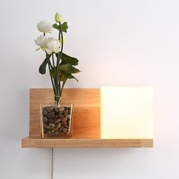 Applique da parete in legno Max Country Style con interruttore
