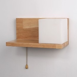 Applique da parete in legno Max Country Style con interruttore