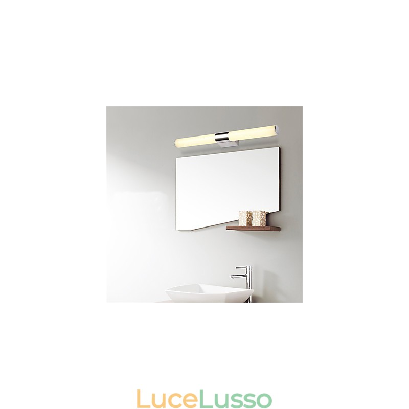Lampada da specchio di alta qualità Luci da bagno 85 265V Luci da parete in acciaio inossidabile e acrilico Illuminazione per il trucco
