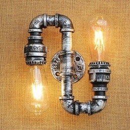 Caratteristica della pittura retrò del paese per applique da parete con luce ambientale a braccio oscillante