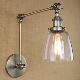 Rustic Lodge Country Retro elettroplaccato caratteristica per altezza regolabile e braccio angolare protezione degli occhi