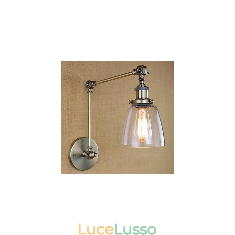 Rustic Lodge Country Retro elettroplaccato caratteristica per altezza regolabile e braccio angolare protezione degli occhi