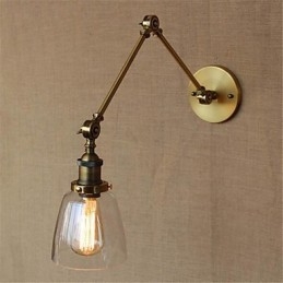 Rustic Lodge Country Retro elettroplaccato caratteristica per altezza regolabile e braccio angolare protezione degli occhi