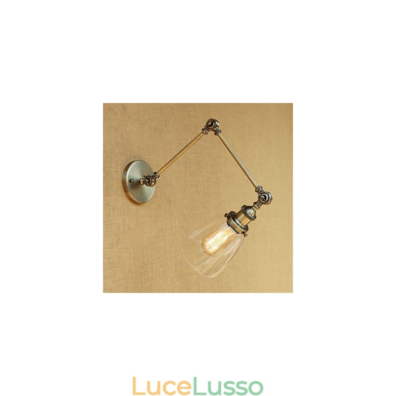 Rustic Lodge Country Retro elettroplaccato caratteristica per altezza regolabile e braccio angolare protezione degli occhi