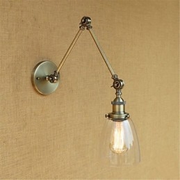 Rustic Lodge Country Retro elettroplaccato caratteristica per altezza regolabile e braccio angolare protezione degli occhi