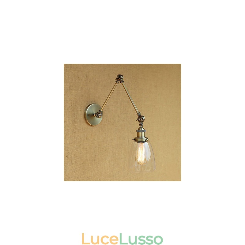 Rustic Lodge Country Retro elettroplaccato caratteristica per altezza regolabile e braccio angolare protezione degli occhi