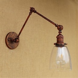 Rustic Lodge Country Retro elettroplaccato caratteristica per altezza regolabile e braccio angolare protezione degli occhi