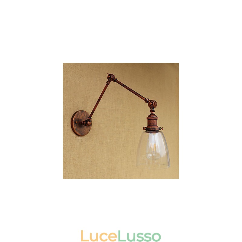 Rustic Lodge Country Retro elettroplaccato caratteristica per altezza regolabile e braccio angolare protezione degli occhi