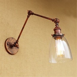 Rustic Lodge Country Retro elettroplaccato caratteristica per altezza regolabile e braccio angolare protezione degli occhi