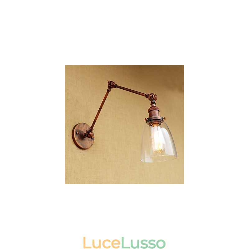 Rustic Lodge Country Retro elettroplaccato caratteristica per altezza regolabile e braccio angolare protezione degli occhi