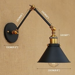 Applique da parete in ottone vintage industriale lampada da parete luce illuminazione per la casa decorazione per interni applique da parete