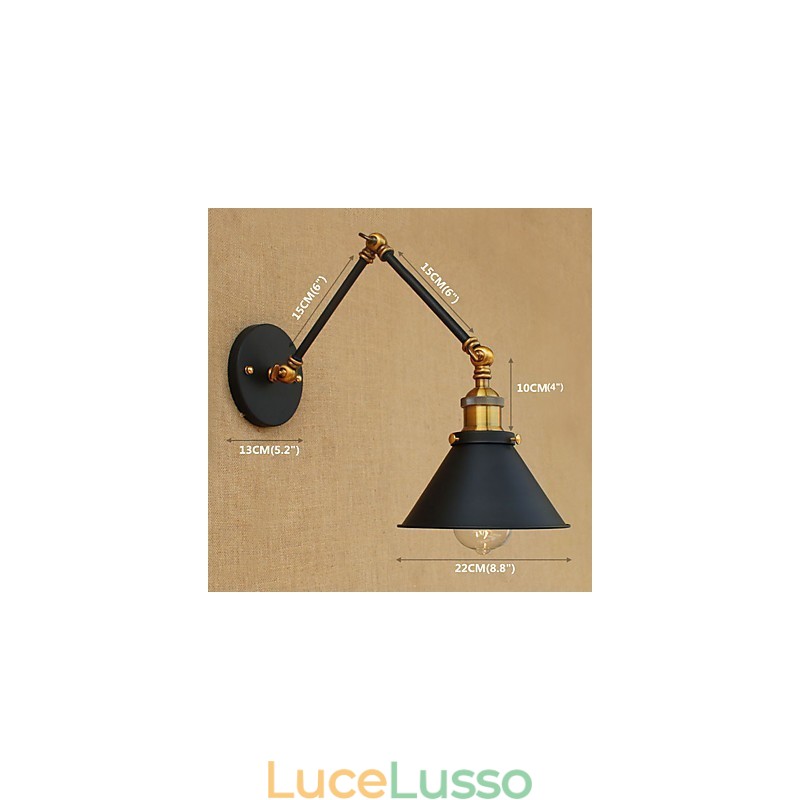 Applique da parete in ottone vintage industriale lampada da parete luce illuminazione per la casa decorazione per interni applique da parete
