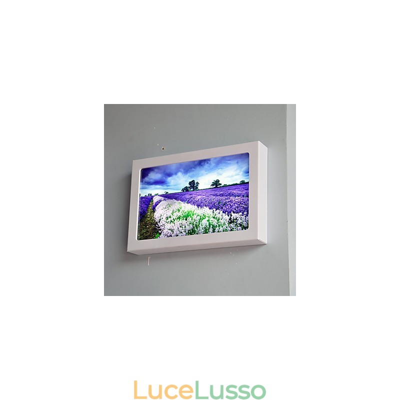Pittura moderna contemporanea integrata, caratteristica moderna contemporanea per applique da parete con luce ambientale