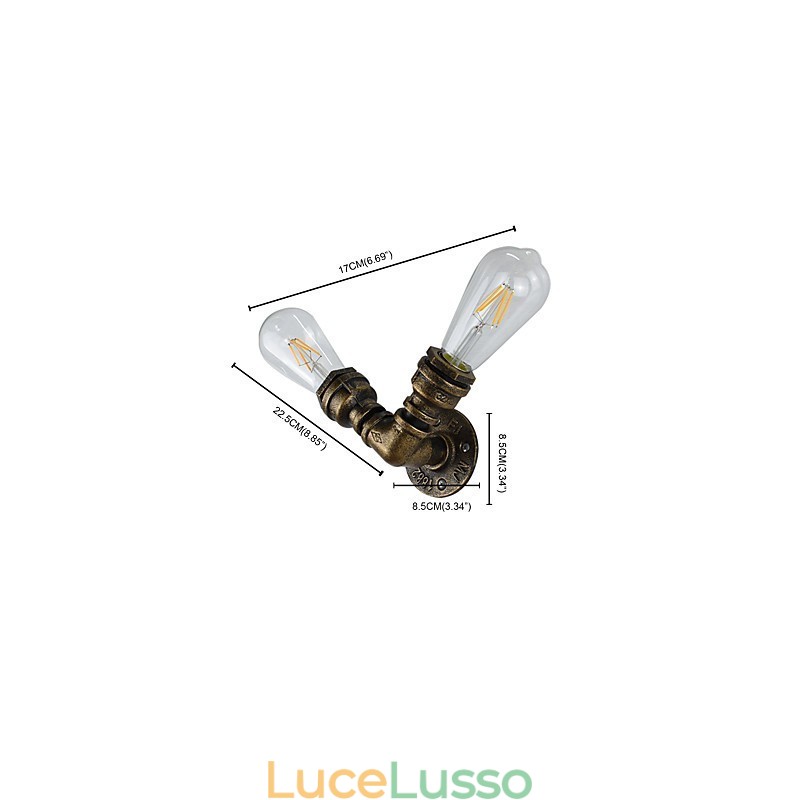 Applique da parete Applique da parete Applique da parete Lampada da parete in ferro Lampada da parete con spada laser nera stupida