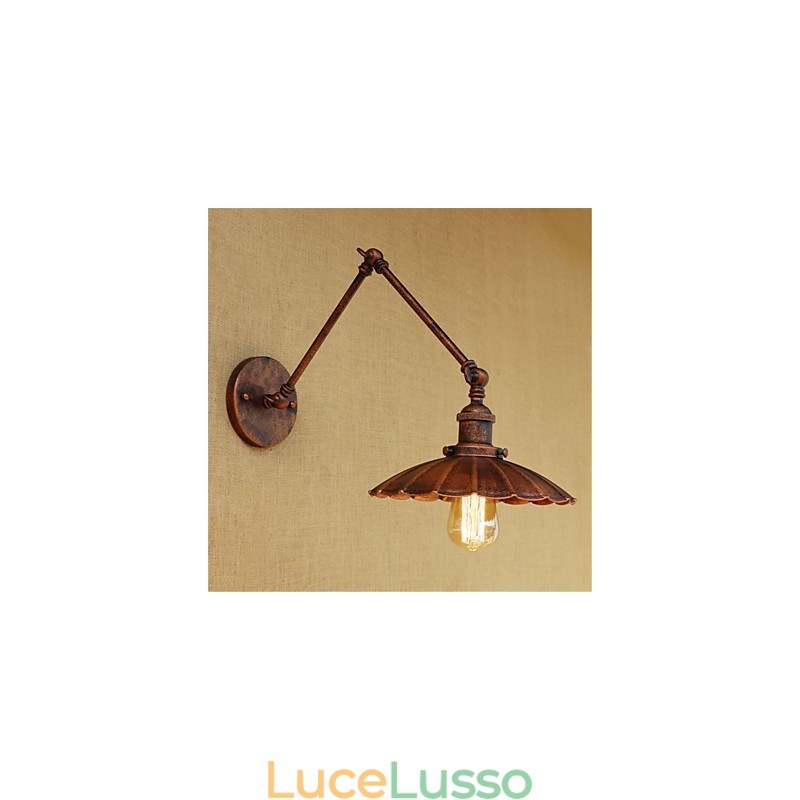 Dipinto rustico retrò in stile rustico per mini braccio oscillante con luce ambientale