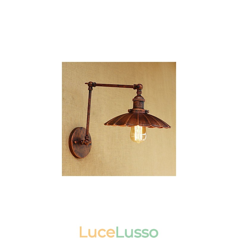 Dipinto rustico retrò in stile rustico per mini braccio oscillante con luce ambientale