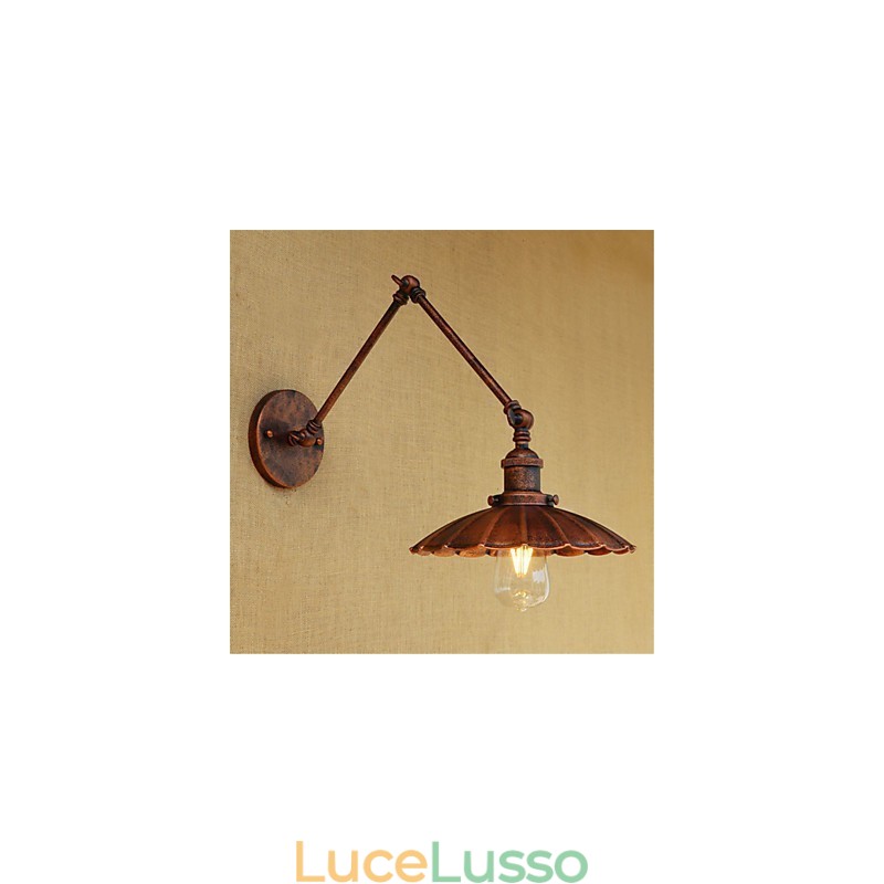 Dipinto rustico retrò in stile rustico per mini braccio oscillante con luce ambientale
