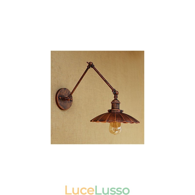 Dipinto rustico retrò in stile rustico per mini braccio oscillante con luce ambientale