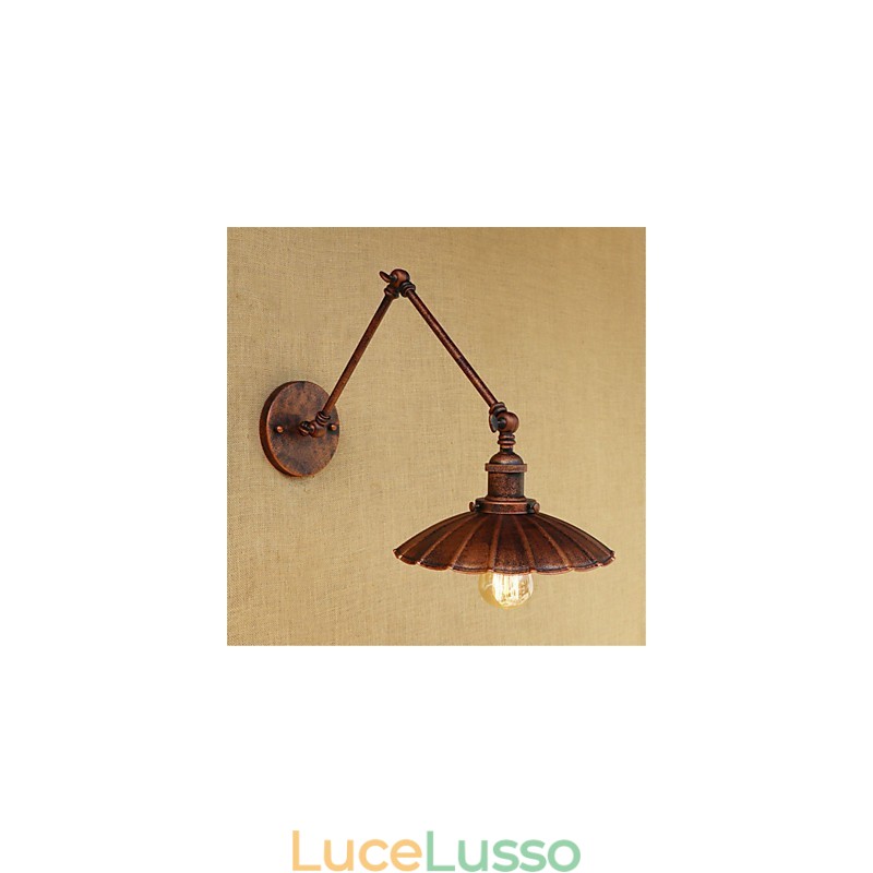 Dipinto rustico retrò in stile rustico per mini braccio oscillante con luce ambientale