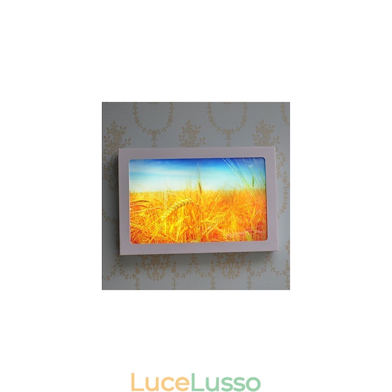 Pittura moderna contemporanea integrata, caratteristica moderna contemporanea per applique da parete con luce ambientale